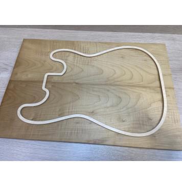 Клён Белый Печёный 180гр заготовка на топ Тангент А 18х195х572 мм - 2шт (книжкой)-3