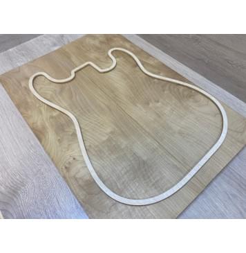 Клён Белый Печёный 180гр заготовка на топ Тангент А 17х195х565 мм - 2шт (книжкой)-6