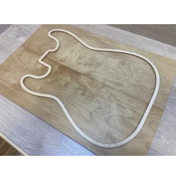 Клён Белый Печёный 180гр заготовка на топ Тангент А 17х195х565 мм - 2шт (книжкой)-4