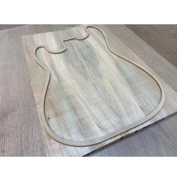 Клён Американский заготовка на топ Радиал АА 17.5х180х520-495 мм - 2 шт. (книжкой)-5