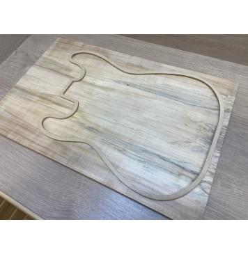 Клён Американский заготовка на топ Радиал АА 17.3х185х575 мм - 2 шт. (книжкой)-8