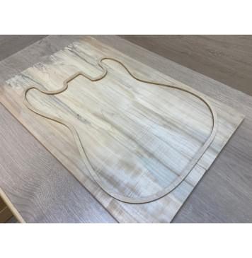 Клён Американский заготовка на топ Радиал АА 17.3х185х575 мм - 2 шт. (книжкой)-9