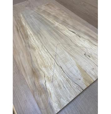 Клён Американский заготовка на топ Радиал АА 17.4х224-214х630 мм - 2 шт. (книжкой)-5