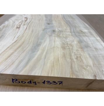 Клён Американский Волнистый заготовка корпуса Смешанный А Волна А 48х374-340х600-560 мм (Массив)-4