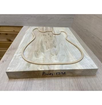 Клён Американский Волнистый заготовка корпуса Тангент А Волна А 48х400х565-555 мм (Массив)-3