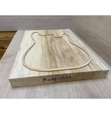 Клён Американский Волнистый заготовка корпуса Тангент А Волна А 50х400х555-540 мм (Массив)-2