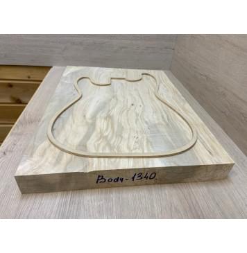 Клён Американский Волнистый заготовка корпуса Смешанный А Волна А 48.5х400х570-535 мм (Массив)-4