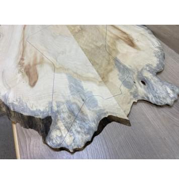 Клён Американский заготовка на топ Смешанный АА 10х260-315-200х620 мм - 2 шт. (книжкой)-6