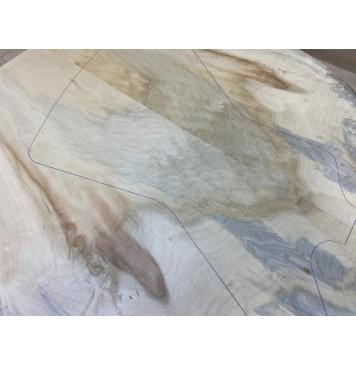 Клён Американский заготовка на топ Смешанный АА 10х260-315-200х620 мм - 2 шт. (книжкой)-7