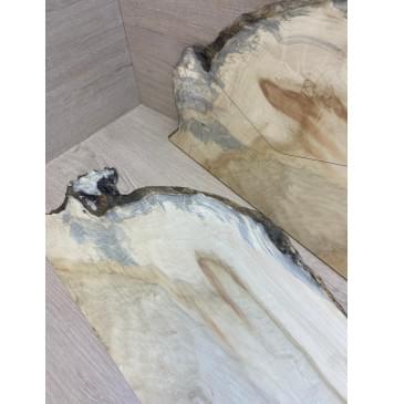 Клён Американский заготовка на топ Смешанный АА 10х260-315-200х620 мм - 2 шт. (книжкой)-9