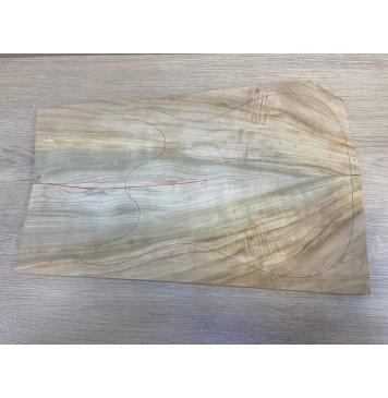 Клён Американский Волнистый заготовка на топ Смешанный АА Волна А 16х178-138х525 мм - 2 шт. (книжкой)-4