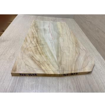 Клён Американский Волнистый заготовка на топ Смешанный АА Волна А 16х178-138х525 мм - 2 шт. (книжкой)-2