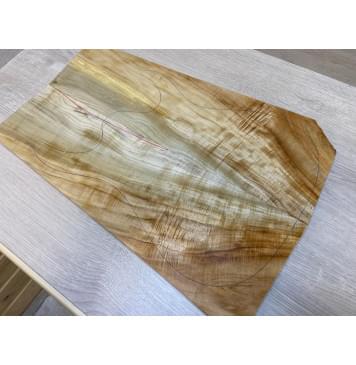 Клён Американский Волнистый заготовка на топ Смешанный АА Волна А 16х178-138х525 мм - 2 шт. (книжкой)-7