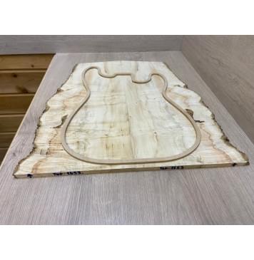 Клён Американский Каповый заготовка на топ Смешанный АА Кап АА 10х220-170х540-550 мм - 2 шт. (книжкой)-6