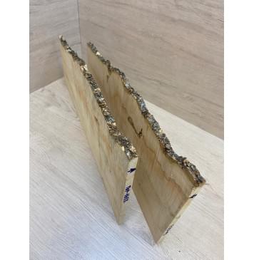 Клён Американский Каповый заготовка на топ Смешанный АА Кап АА 10х220-170х540-550 мм - 2 шт. (книжкой)-7