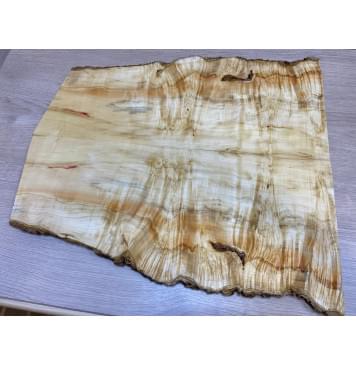 Клён Американский Каповый заготовка на топ Смешанный АА Кап АА 10х220-170х540-550 мм - 2 шт. (книжкой)-5