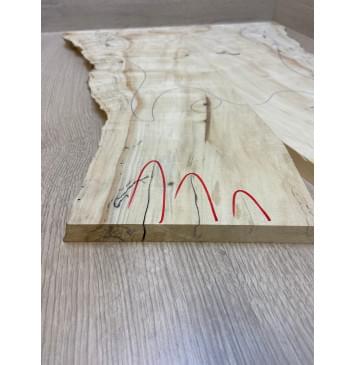 Клён Американский Каповый заготовка на топ Смешанный А Кап А 17х220-150х550-510 мм - 2 шт. (книжкой)-6