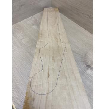 Клён Белый заготовка грифа для электрогитары Тангент ААА 26.3х106х730 мм-7