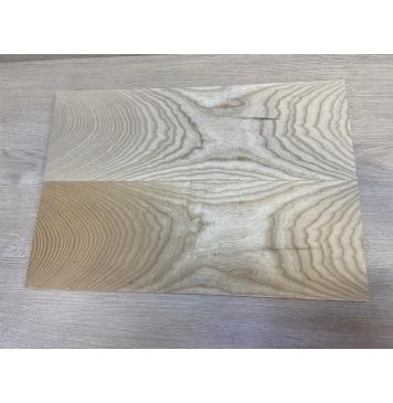 Ясень Белый заготовка на топ Тангент ААА 16.3х173х497 мм - 2 шт. (книжкой)-0