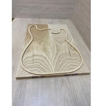 Ясень Белый заготовка на топ Тангент ААА 16.3х173х497 мм - 2 шт. (книжкой)-2