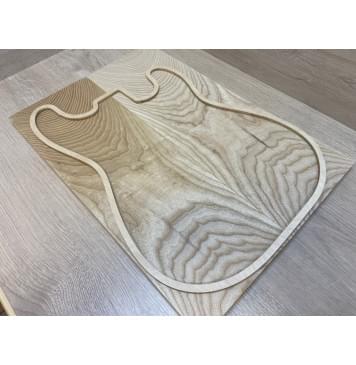 Ясень Белый заготовка на топ Тангент ААА 16.3х173х497 мм - 2 шт. (книжкой)-3