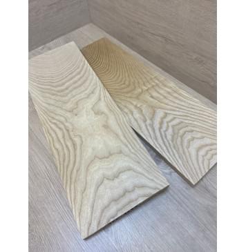 Ясень Белый заготовка на топ Тангент ААА 16.3х173х497 мм - 2 шт. (книжкой)-7