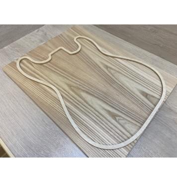 Ясень Белый заготовка на топ Тангент ААА 18.7х187х480 мм - 2 шт. (книжкой)-9