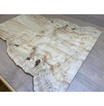 Клён Американский Каповый заготовка на топ под заливку Смешанный АА Кап АА 13х240-145х547 мм - 2шт (книжкой)-2