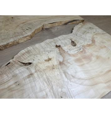 Клён Американский Каповый заготовка на топ под заливку Смешанный АА Кап АА 13х240-145х547 мм - 2шт (книжкой)-9