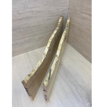 Клён Американский Каповый заготовка на топ под заливку Смешанный АА Кап АА 13х240-145х547 мм - 2шт (книжкой)-10