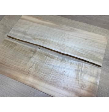 Клён Американский Волнистый заготовка на топ Радиал А Волна АА 10х187-175х525 мм - 2 шт. (книжкой)-15