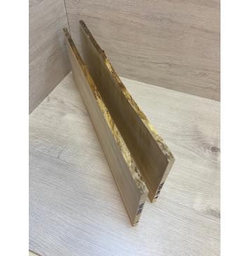 Клён Американский Волнистый заготовка на топ Радиал А Волна АА 10х187-175х525 мм - 2 шт. (книжкой)-3