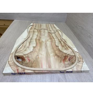 Клён Американский Волнистый заготовка на топ Смешанный А Волна А 17х188-116х530 мм - 2 шт. (книжкой)-5