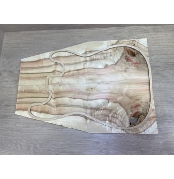 Клён Американский Волнистый заготовка на топ Смешанный А Волна А 17х188-116х530 мм - 2 шт. (книжкой)-6