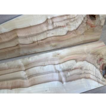 Клён Американский Волнистый заготовка на топ Смешанный А Волна А 17х188-116х530 мм - 2 шт. (книжкой)-10
