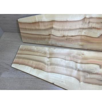 Клён Американский Волнистый заготовка на топ Смешанный А Волна А 17х188-116х530 мм - 2 шт. (книжкой)-1