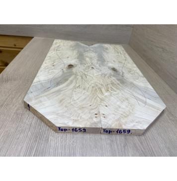 Клён Американский Волнистый заготовка на топ Смешанный А Волна АА 18х182х580 мм - 2 шт. (книжкой)-7