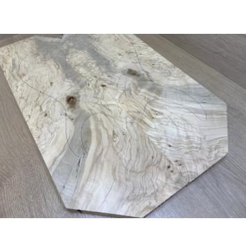 Клён Американский Волнистый заготовка на топ Смешанный А Волна АА 18х182х580 мм - 2 шт. (книжкой)-8