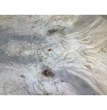 Клён Американский Волнистый заготовка на топ Смешанный А Волна АА 18х182х580 мм - 2 шт. (книжкой)-9