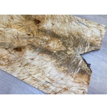 Клён Американский Волнистый заготовка на топ Смешанный А Волна АА 18х182х580 мм - 2 шт. (книжкой)-0