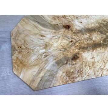 Клён Американский Волнистый заготовка на топ Смешанный А Волна АА 18х182х580 мм - 2 шт. (книжкой)-2