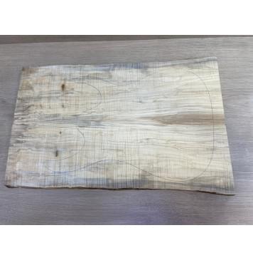 Клён Американский Волнистый заготовка на топ Смешанный АА Волна ААА 18х175-162х560 мм - 2 шт. (книжкой) АКЦИЯ-7