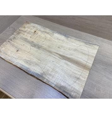 Клён Американский Волнистый заготовка на топ Смешанный АА Волна ААА 18х175-162х560 мм - 2 шт. (книжкой) АКЦИЯ-6