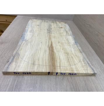 Клён Американский Волнистый заготовка на топ Смешанный АА Волна ААА 18х175-162х560 мм - 2 шт. (книжкой) АКЦИЯ-8