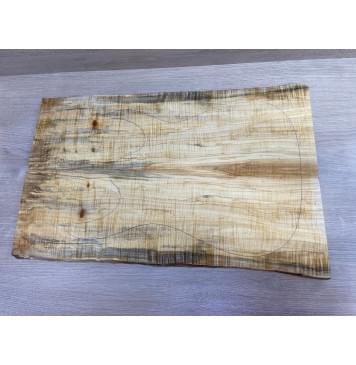 Клён Американский Волнистый заготовка на топ Смешанный АА Волна ААА 18х175-162х560 мм - 2 шт. (книжкой) АКЦИЯ-2