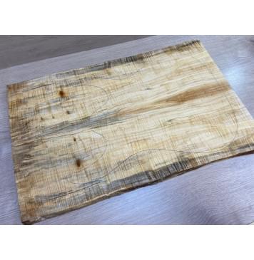 Клён Американский Волнистый заготовка на топ Смешанный АА Волна ААА 18х175-162х560 мм - 2 шт. (книжкой) АКЦИЯ-5