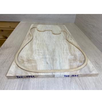 Клён Американский Волнистый заготовка на топ Смешанный А Волна А 15х175-157х550 мм - 2 шт. (книжкой)-3