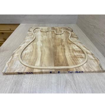 Берёза Пламенная заготовка на топ Радиал АА Волна А 11х195-170х510 мм - 2шт (книжкой)-2