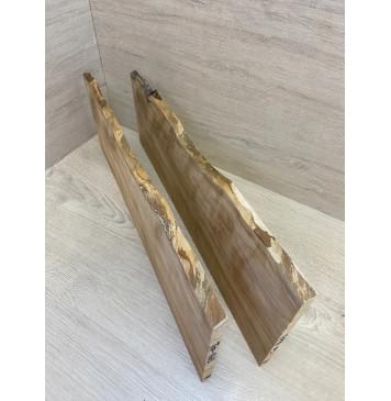 Берёза Пламенная заготовка на топ Радиал АА Волна А 11х195-170х510 мм - 2шт (книжкой)-9