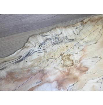 Клён Американский Каповый заготовка на топ Смешанный А Кап АА 10х265-111х597 мм - 2 шт. (книжкой)-4